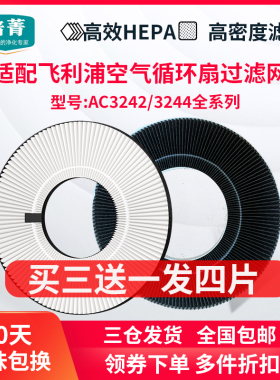 适配飞利浦空气循环扇AC3242除尘过滤网AC3244全系列滤芯