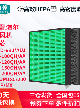 适配海尔新风机系统HGD-6BJ/AU1滤芯XG-100/120/150/200QH滤网180