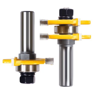 木工刀具方齿榫合刀组合电木铣修边机锣刀公母榫头榫卯刀地板拼板