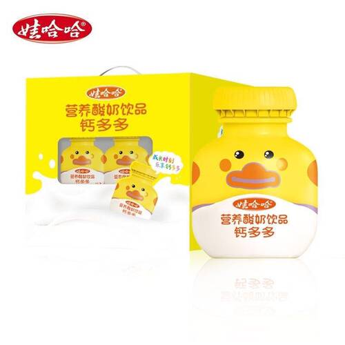 娃哈哈钙锌多多奶儿童酸奶饮品