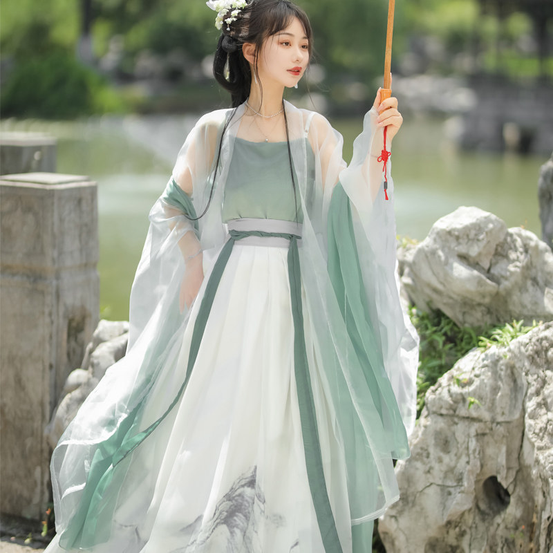 蝉佩汉服女宋制2023年新款夏