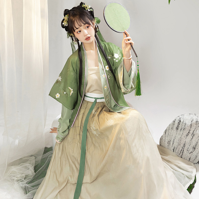 蝉佩雪纺春夏季爆款宋制汉服
