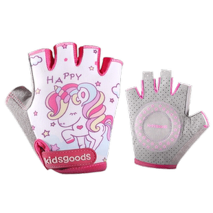 儿童运动手套全指薄款透气防滑半指男女童骑行平衡车单杠轮滑小孩