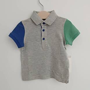 mothercare短袖 T恤衬衫 夏季 纯棉透气吸汗翻领上衣POLO衫