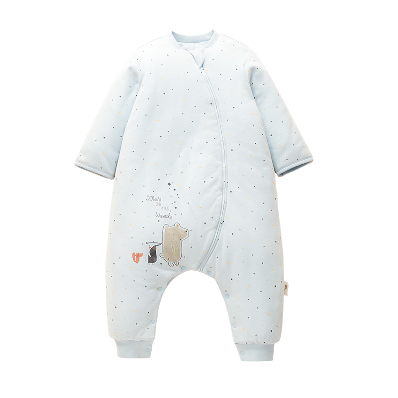 夹棉睡袋好孩子保暖秋冬