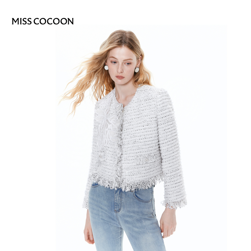 【呼呼专享】MISSCOCOON新款手工拉毛上衣洋气女装