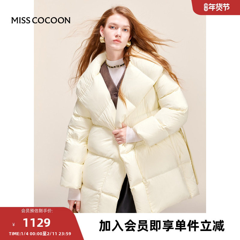 MISSCOCOON新中式鹅绒泡芙羽绒服女冬季新款短款面包服外套,女装/女士精品,羽绒服,淘宝优惠券,粉丝福利购,淘宝优惠卷