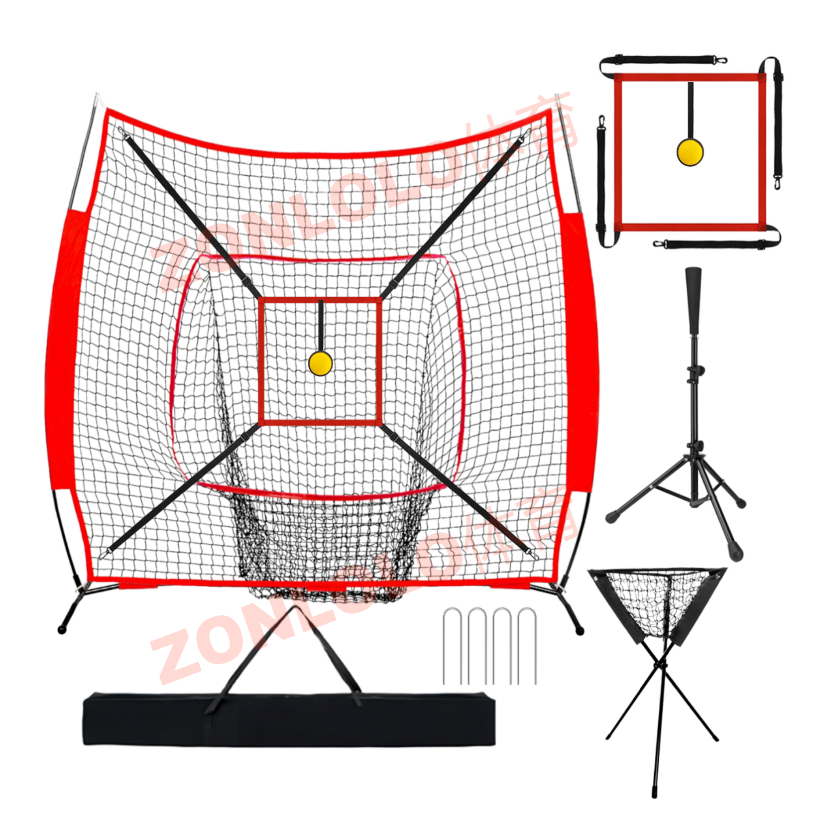 棒球训练网垒球投球练习网击球网