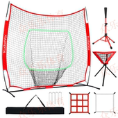 棒球网垒球投球练习网室内外棒垒球打击网棒球训练网击打套装