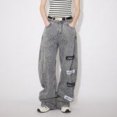 REVAN芮范设计师款 摩登感香蕉廓形牛仔裤 RM31302161