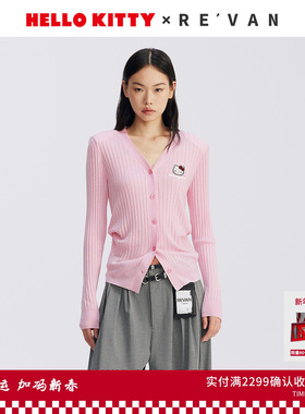 REVAN芮范HelloKitty鱼子酱标收腰毛衫RL72801112