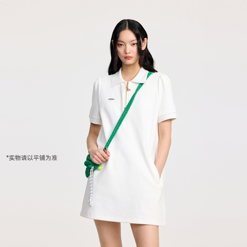REVAN芮范2025夏季新品设计师款网球运动风包包连衣裙RL31101289