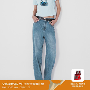 REVAN芮范设计师款 RM71302066 高级感百搭牛仔直筒裤