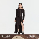REVAN芮范新品 浪漫摩登斜肩连衣裙RM91101159 设计师款