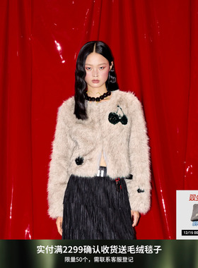 REVAN芮范樱桃系列质感灰色短外套RM90105334