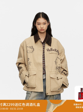 REVAN芮范HelloKitty巴恩风涂鸦样式外套RL70110439