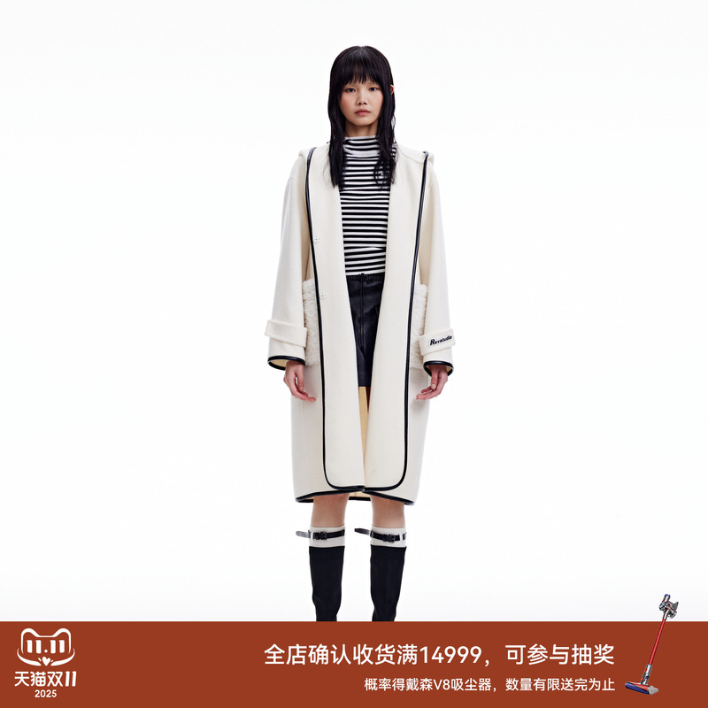 revan设计师长款双面呢大衣