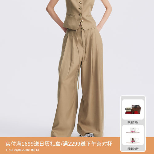 REVAN芮范设计师款复古摩登感卡其长裤RL71301070