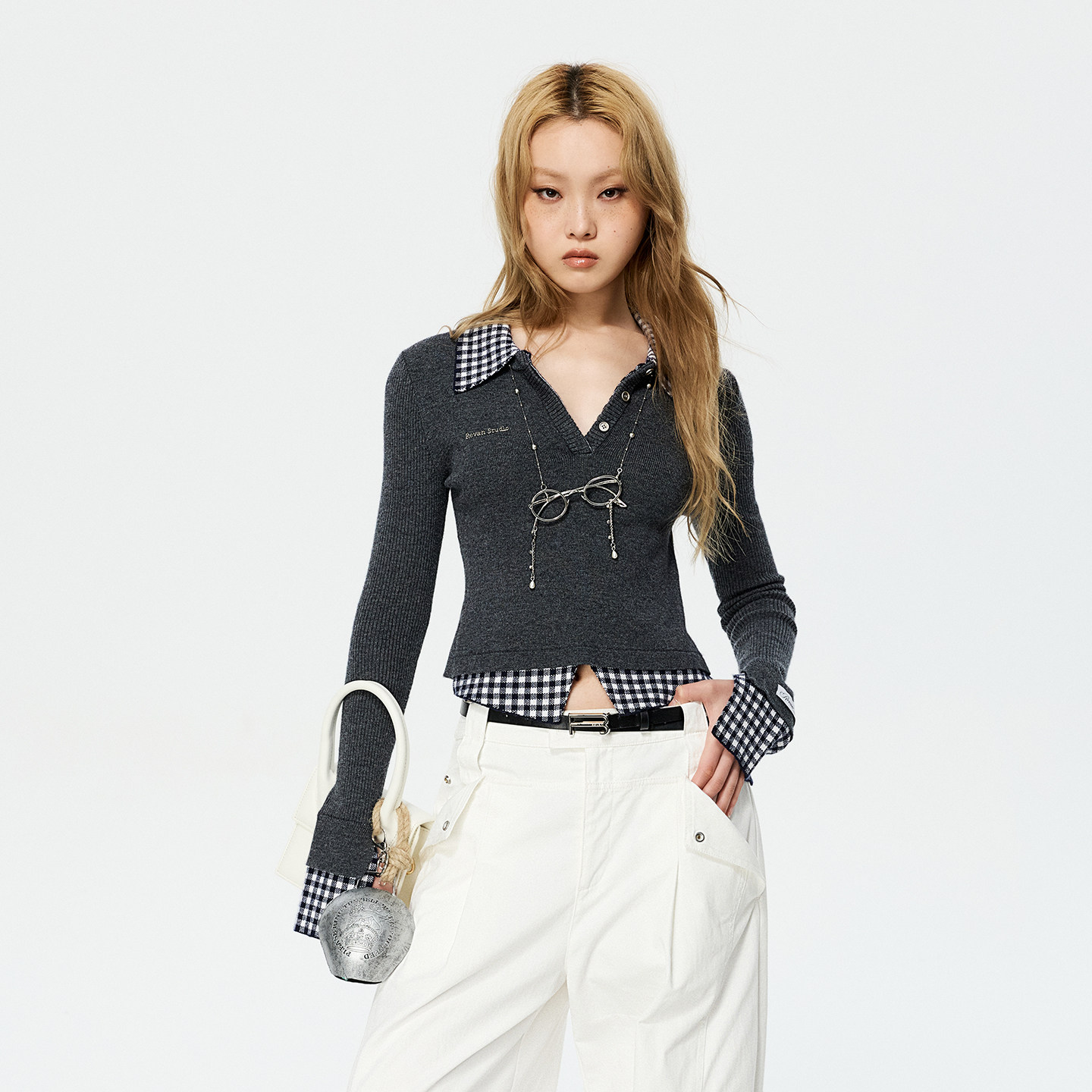 REVAN芮范设计师款套头毛衫RK10601427