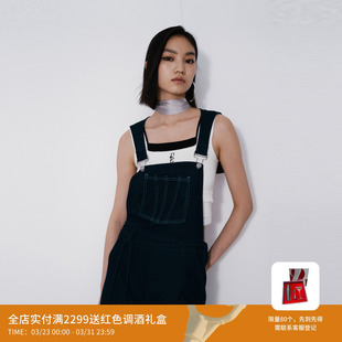 REVAN芮范设计师款 RM71311063 俏皮复古牛仔背带裤