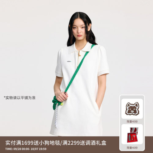 REVAN芮范设计师款网球运动风包包连衣裙RL31101289