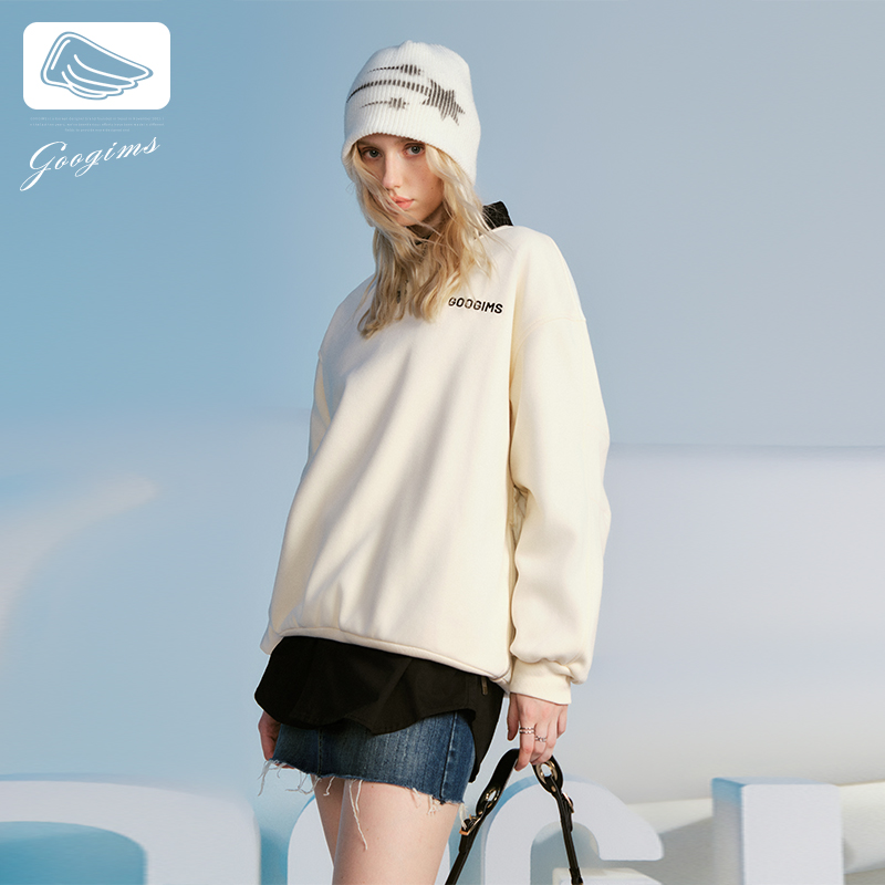 GOOGIMS秋季宽松圆领卫衣