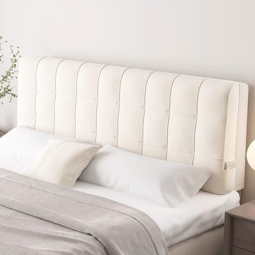 梦享时光奶油风床头软包靠背