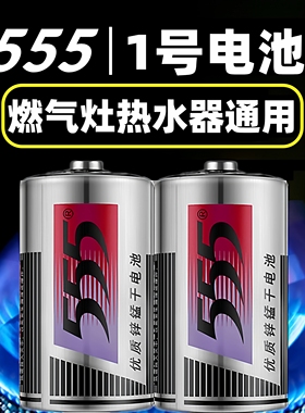 正品555大号燃气灶热水器电池一1号优质锌锰干电池SIZE D碳性1.5v