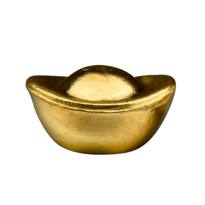实心仿真金色迷你小元宝装饰工艺品摆件配饰聚宝盆家居开业小摆件