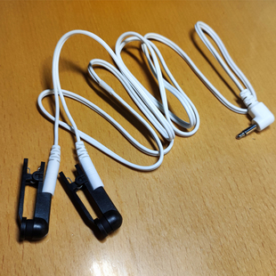 睡眠仪耳夹DC3.5头一拖二针式导线电疗仪导电硅胶原装经络理疗仪