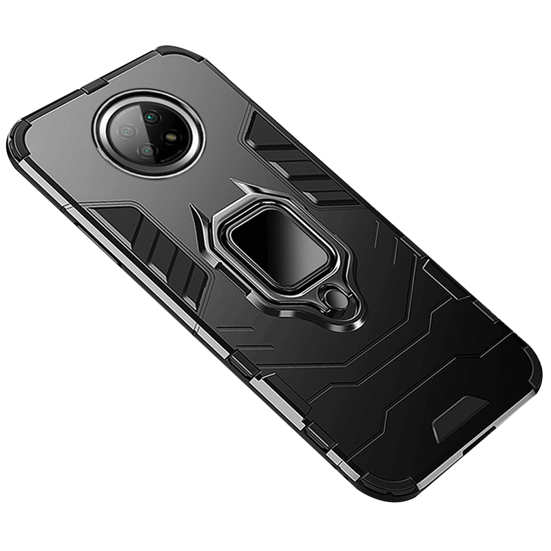 适用小米红米note9手机壳5g防摔Redmi Note9保护硅胶套M2007J22C外壳磁吸车载一体指环支架全包抗爆滑散热款