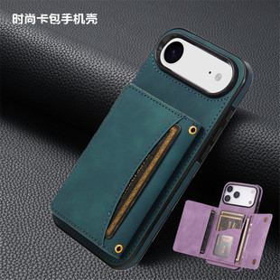 cover适用iphone17promax手机壳air卡包苹果15promax wallet cover手機殼16e卡包14plus皮套新款折叠錢包防摔