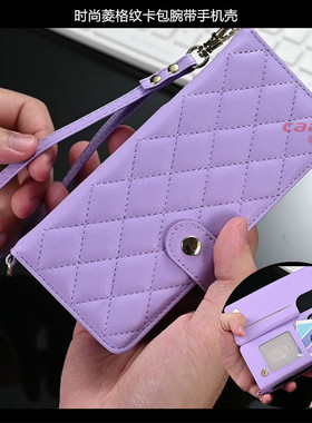 多功能斜挎钱包适用samsung zfold7 case三星zfold6手机壳折叠皮套插卡夹z fold5手機殼fold3腕带fold4插笔壳