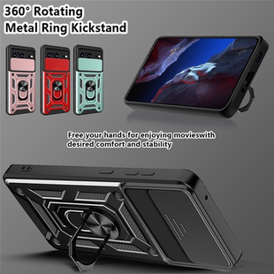 phone 暢晟適用谷歌85g手機(jī)殼Google case保護(hù)套谷歌8pro推拉窗指環(huán)支架防摔車載磁吸外套case Pixel cover