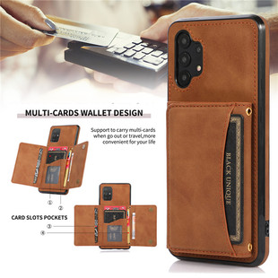 a13 cover适用samsung三星a52 wallet case手机壳a32插卡包皮夹新款4G/5G折叠卡套保护壳防摔a52s支架手機套
