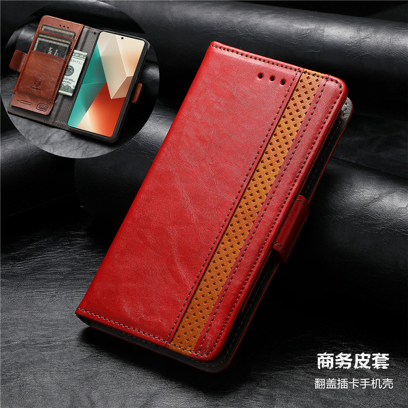 适用小米14手机壳插卡翻盖