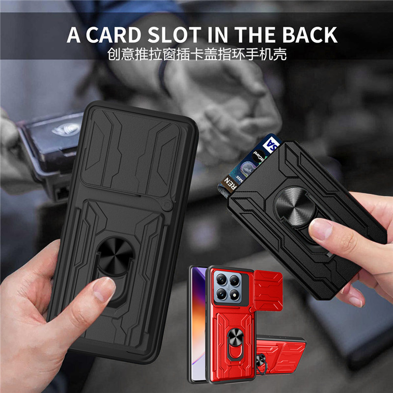 适用小米14Tpro手机壳卡盖指环