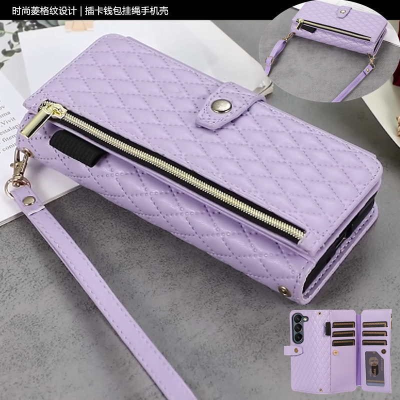 适用zfold5三星手机壳折叠钱包