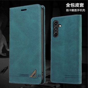 适用三星A57 5G手机壳插卡galaxy a17 phone case翻盖a37卡包a56皮套a36电话壳a16防摔a26全包外壳full cover