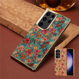 s25ultra手机壳适用galaxys24ultra电话壳s25plus全包防摔s23fe后盖保护套samsung s24+ case欧式高级感cover