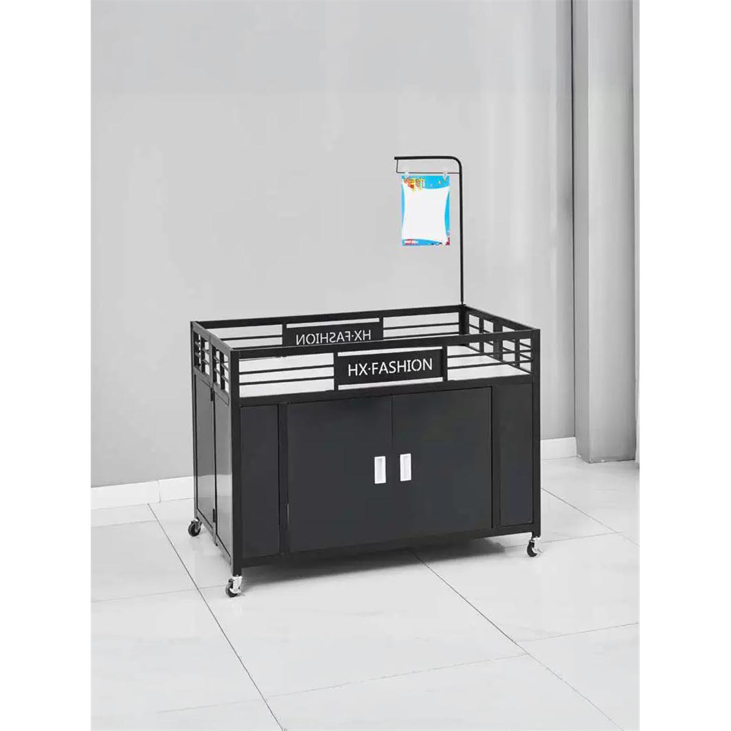 加厚超市促销台堆头展示架折叠花车甩货车商场促销车摆摊车货架