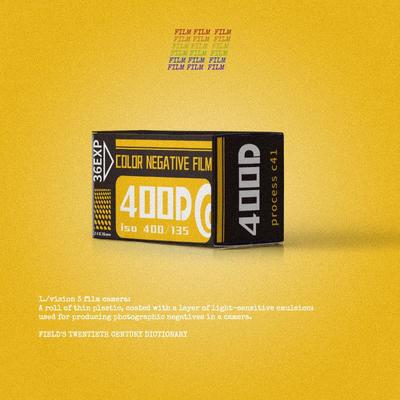 除碳电影卷400D 金属暗盒彩色负片135胶卷c41菲林冲洗工艺新鲜远