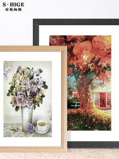 画框定制装裱任意尺寸挂墙木条相框自己组装16 18 20 30 36寸定做