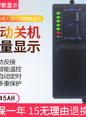 60V45AH自动关机电动车电瓶断电充电器60伏45安a三轮车大功率通用