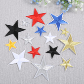 帽装 五角星刺绣布贴衣服裤 子羽绒修补小洞包包鞋 饰补丁贴烫熨贴花