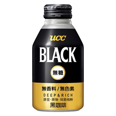 日本ucc悠诗诗即饮黑咖啡275ml