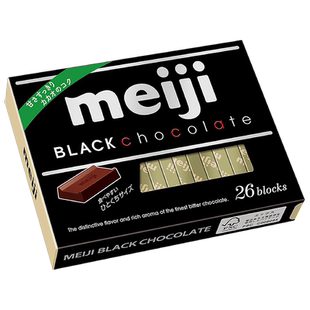 日本进口Meiji明治钢琴牛奶黑巧克力特浓黑巧抹茶（代可可脂）