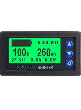 H56DM 锂电池BMS保护板仪表 SOC电量显示表电压电流RS485 TTL通讯