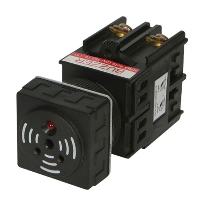 凯昆宽电压 12~24V带灯蜂鸣器 开孔22mm方形报警器KB-2BADS