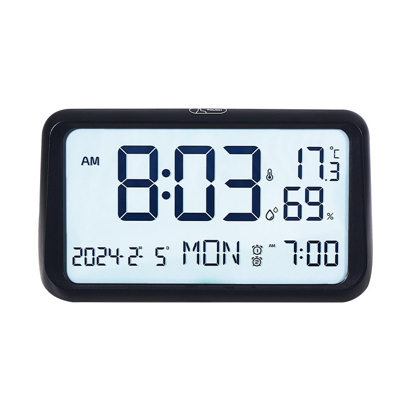 大屏电子闹钟客厅摆放台式卧室床头自动夜光时钟桌面数字钟表显示